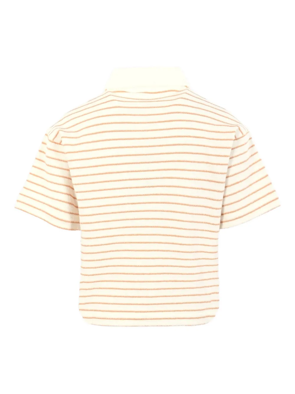 Lacoste Kids Gestreept poloshirt Beige