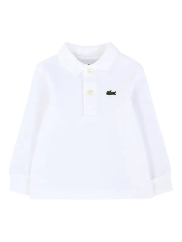Lacoste Kids long-sleeve Logo Polo Shirt White FARFETCH ID
