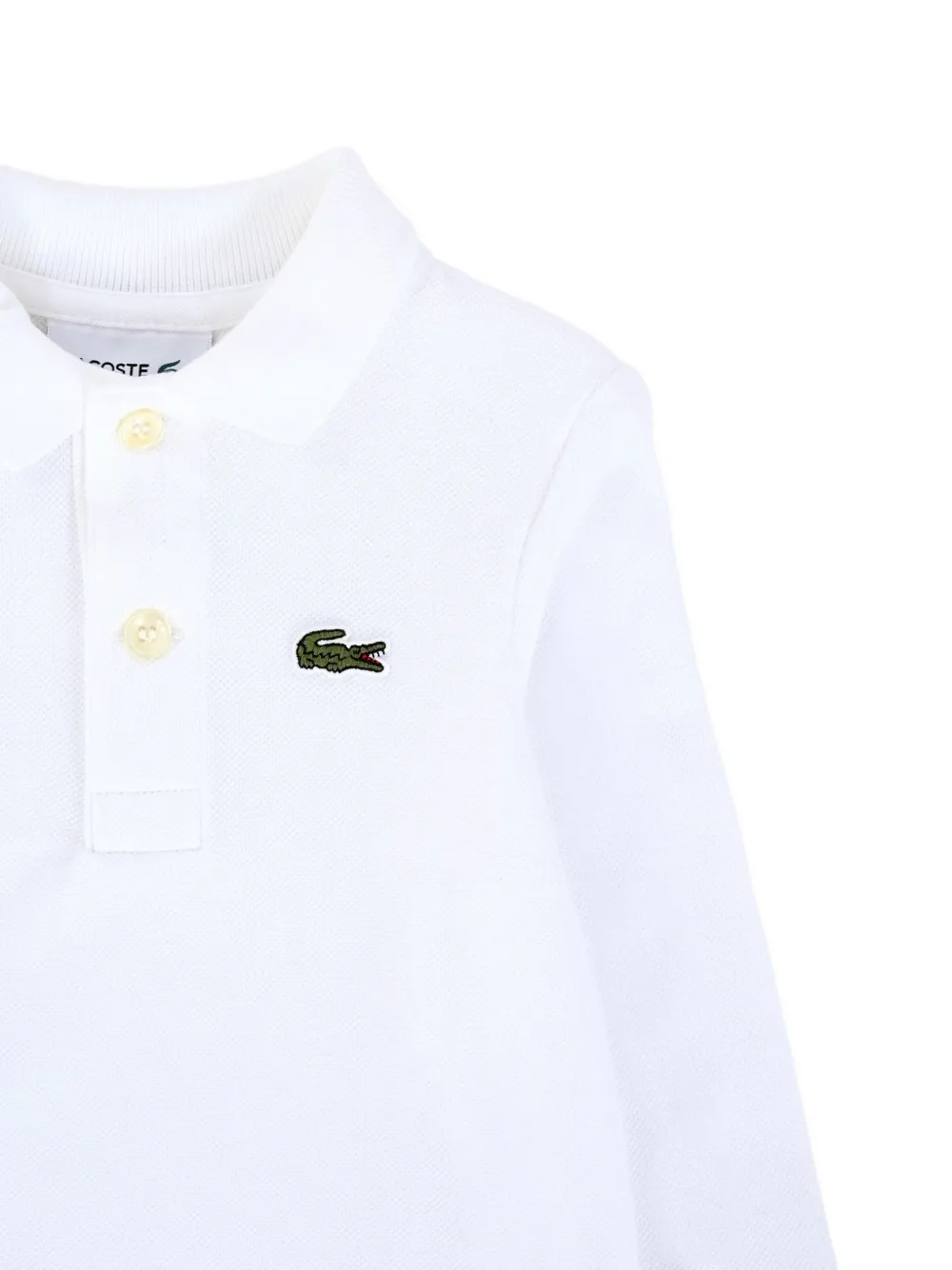 Lacoste Kids Poloshirt met lange mouwen Wit