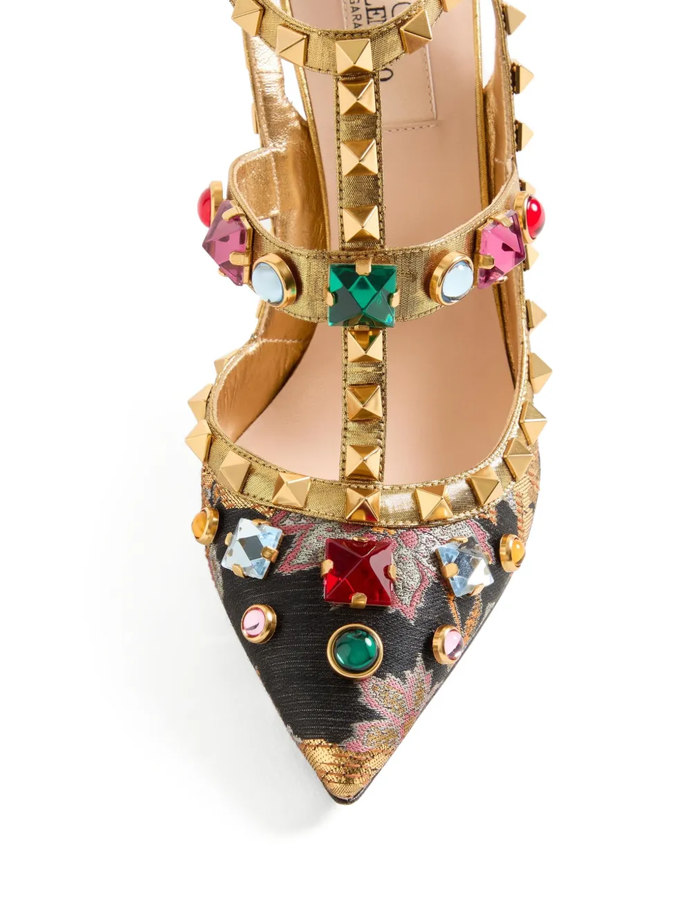 Valentino Garavani 100mm Rockstud pumps Gold