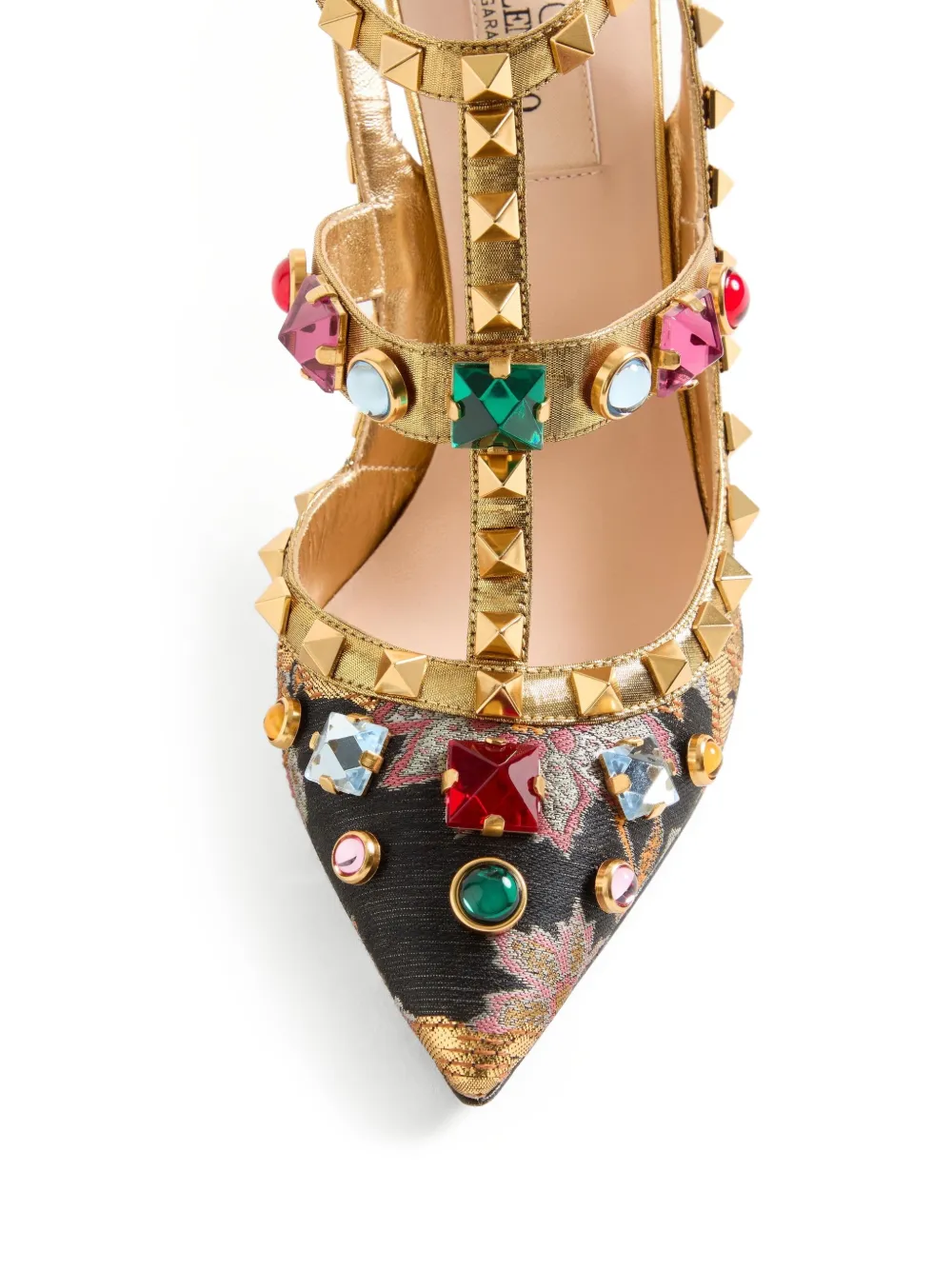 Valentino Garavani 100 mm Rockstud pumps Goud