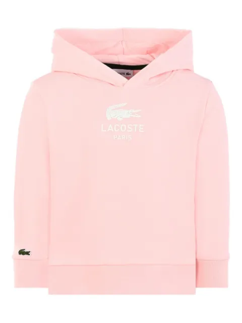 Lacoste Kids logo long-sleeve hoodie