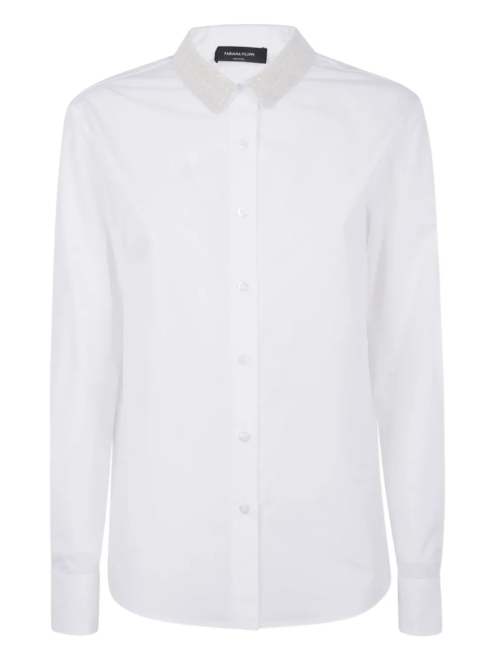 Fabiana Filippi embellished-collar shirt Wit