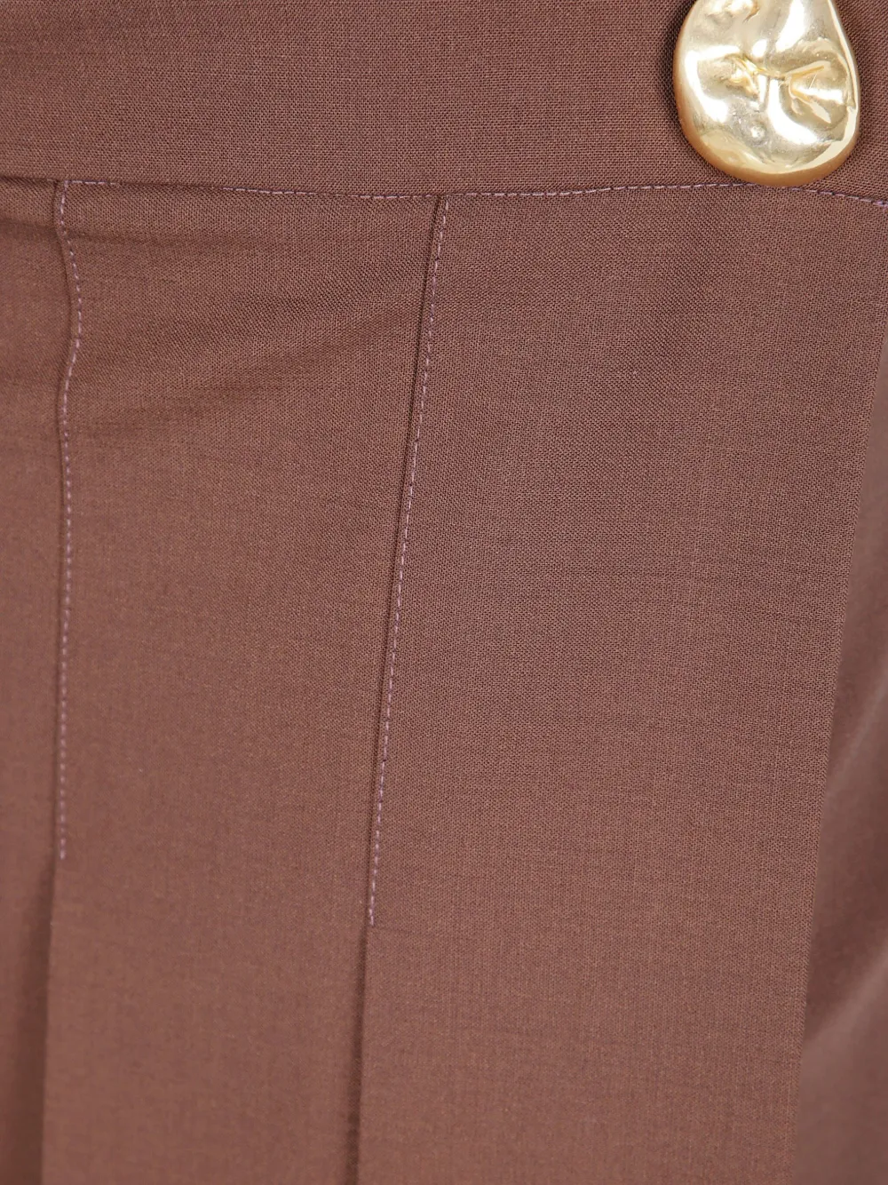 Fabiana Filippi pleated button skirt Bruin