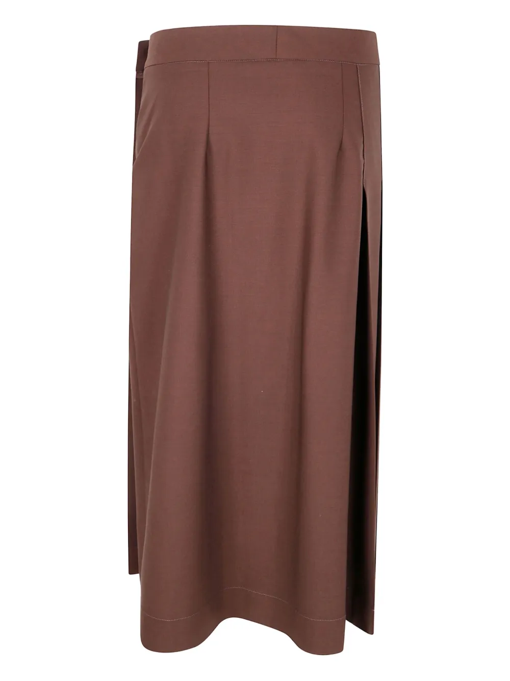 Fabiana Filippi pleated button skirt Bruin