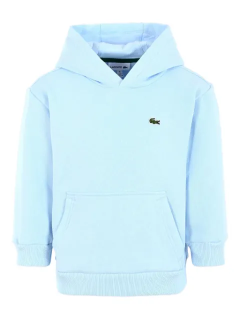 Lacoste Kids logo-embroidered hooded sweatshirt