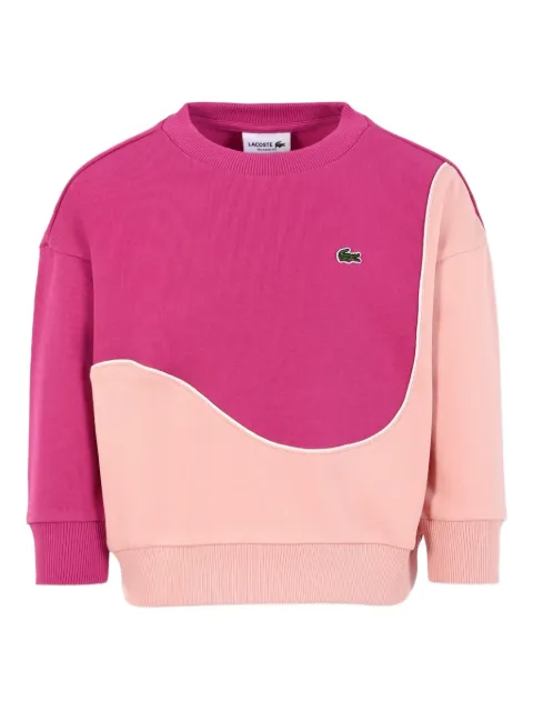 Lacoste Kids colour-block wave sweatshirt