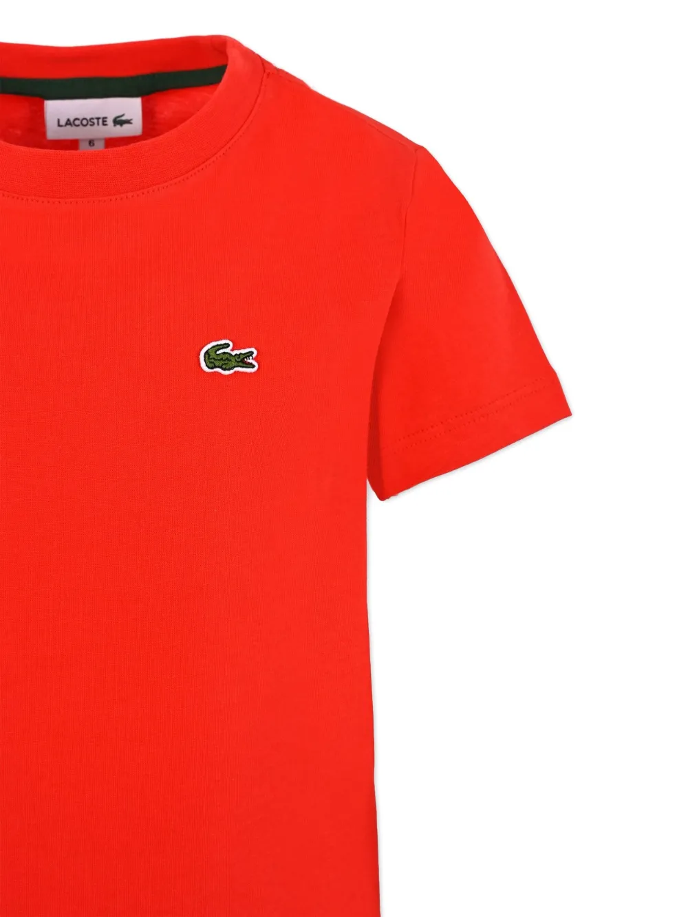 Lacoste Kids Katoenen T-shirt Rood