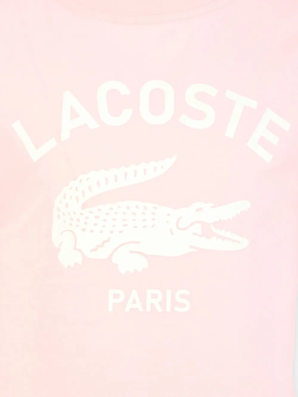 Lacoste Kids logo-print T-shirt Roze