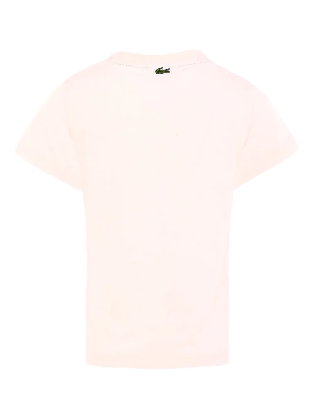 Lacoste Kids logo-print T-shirt Roze