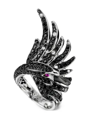希少！Links of London ダイヤモンドエッセンシャルリング　925 ロードクロサイト8.17ct ダイヤモンド0.89ct ホワイトゴールド