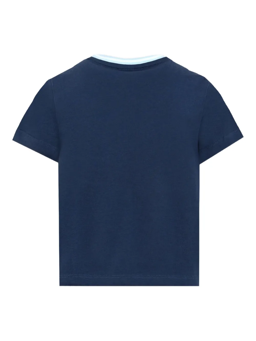 Lacoste Kids T-shirt met zak en korte mouwen Blauw
