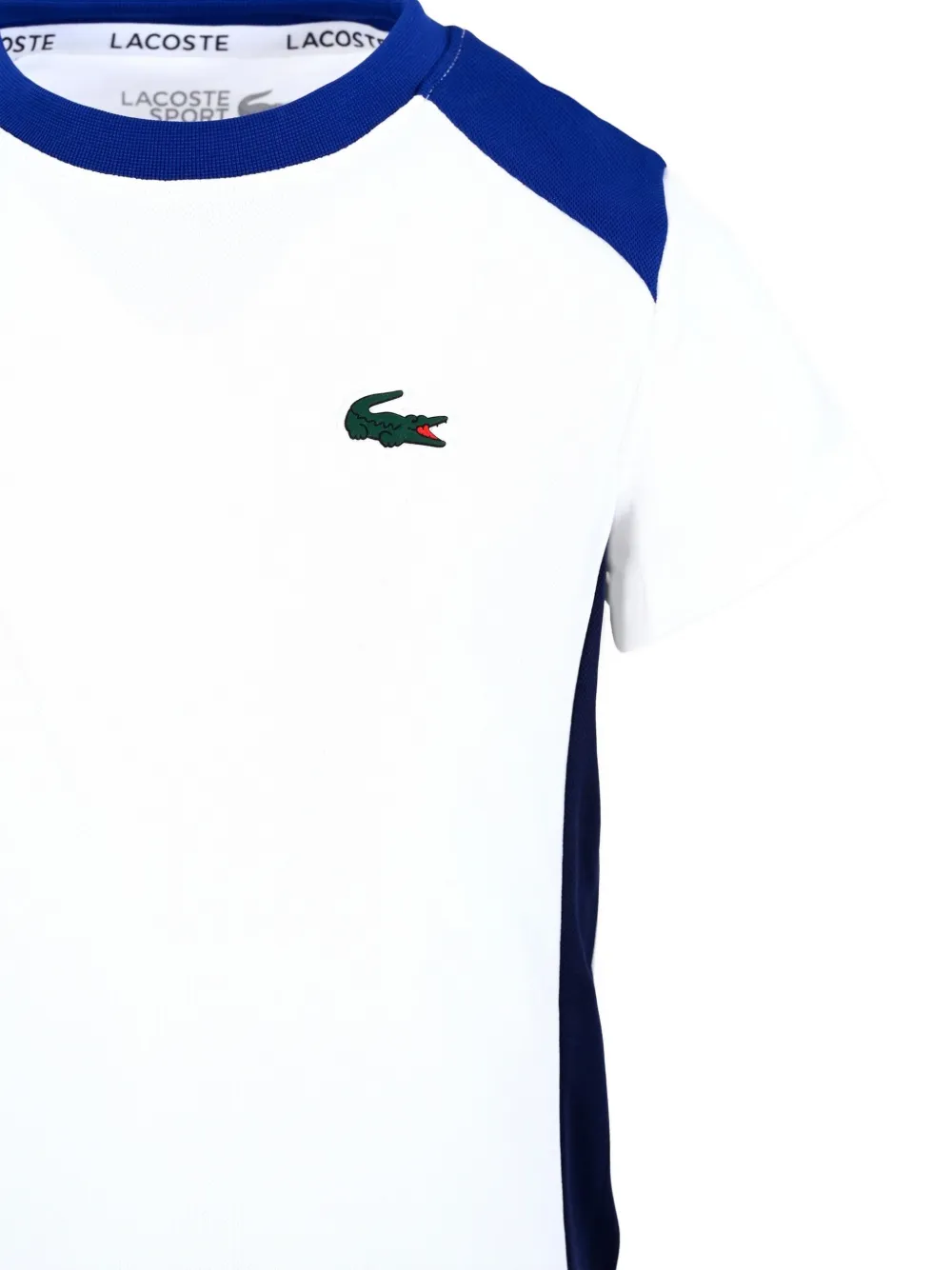 Lacoste Kids T-shirt met logopatch en korte mouwen Wit