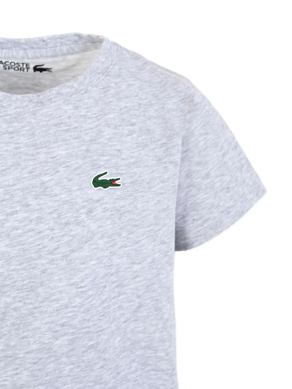 Lacoste Kids T-shirt met logo en korte mouwen Grijs