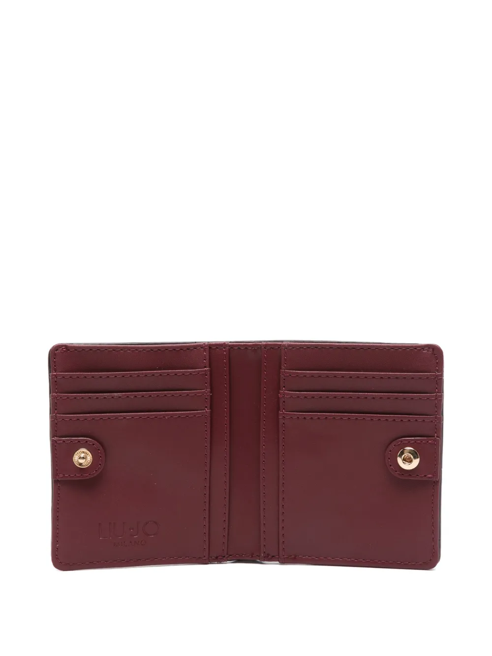 Liu •jo Logo-lettering Wallet In Red
