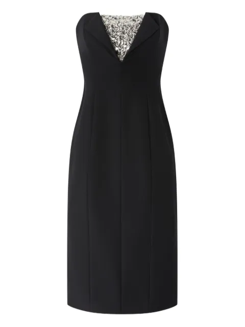 Genny embellished strapless midi dress