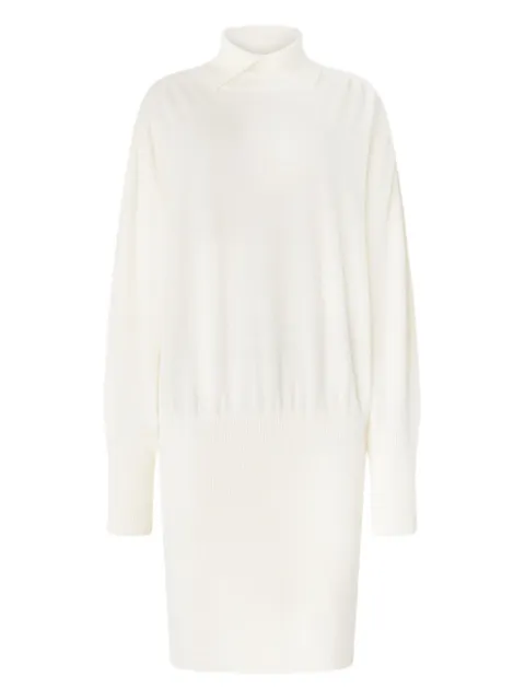 Genny high-neck long-sleeve dress