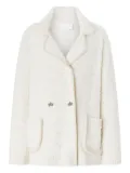 Genny embellished double-breasted jacket - White