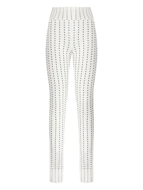 Genny grid-pattern leggings