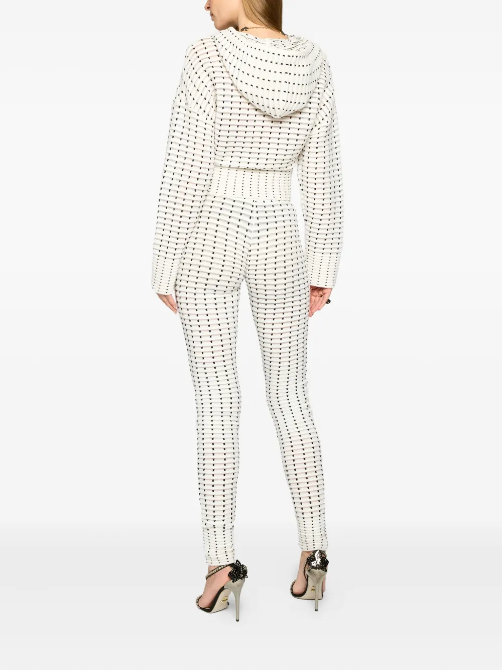 Genny Legging met patroon Wit