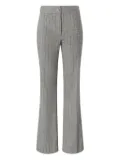 Genny stripe-pattern trousers - Grey