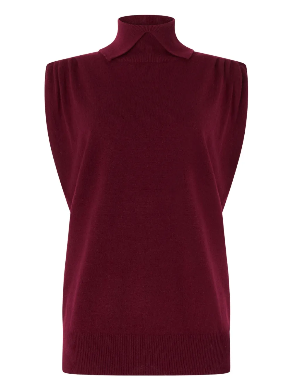 Genny high-neck vest Rood