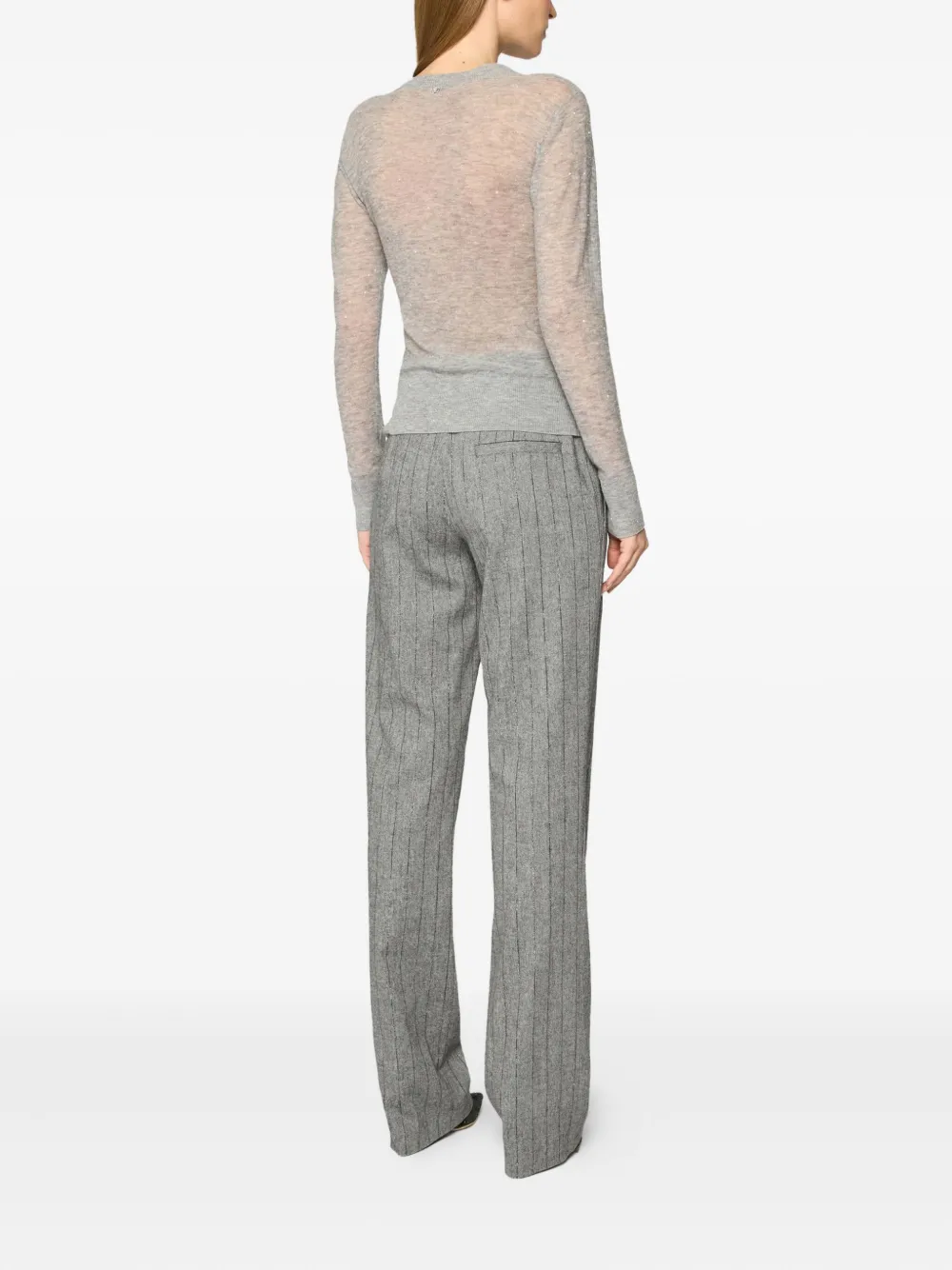 Genny Sweaters Light Grey Grijs