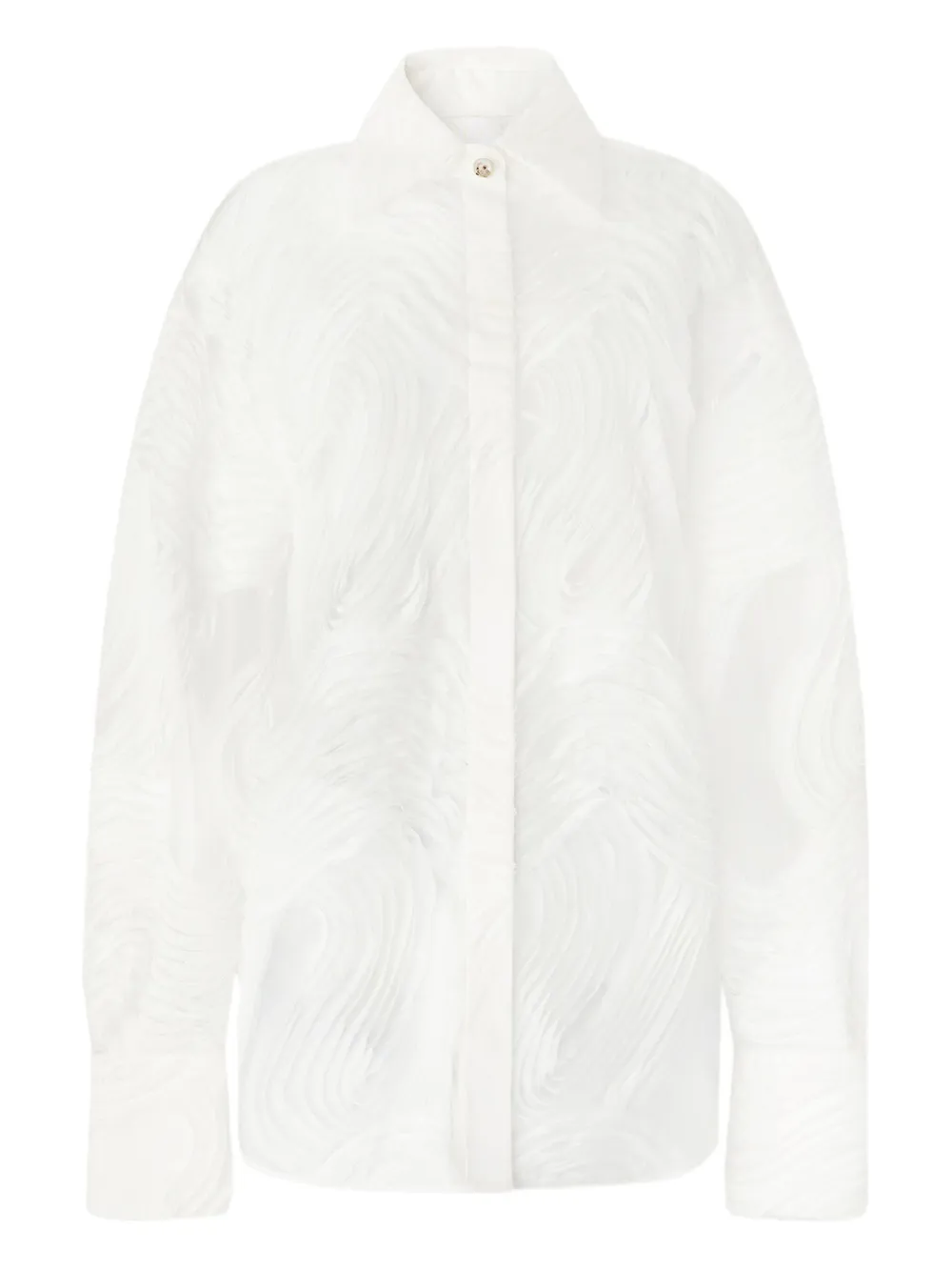 Genny semi-sheer shirt | White | Image 1