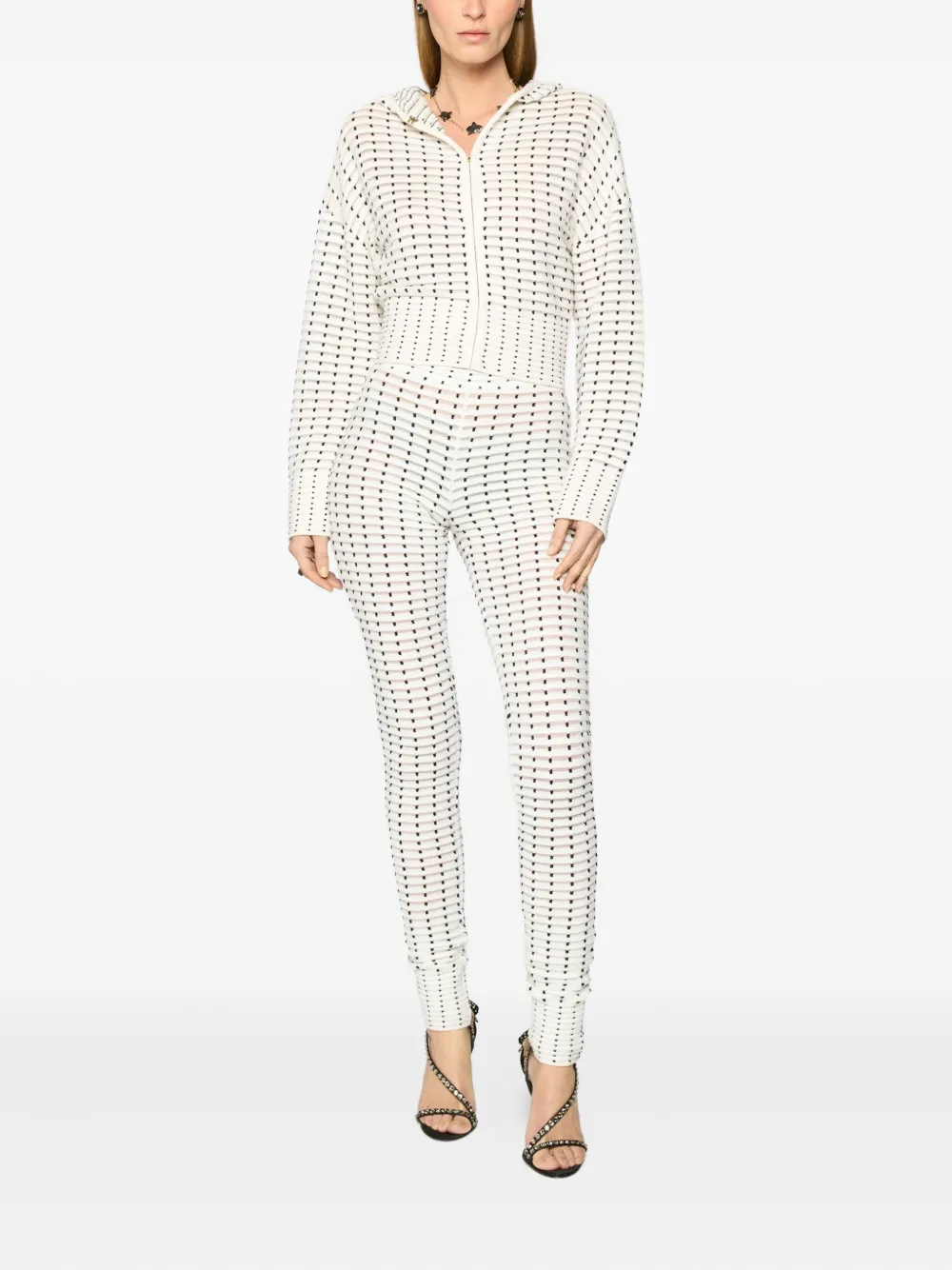 Genny Hoodie met haaksluiting Wit
