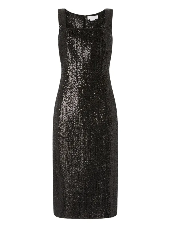 Genny square-neck Sequin Dress | Black | FARFETCH Genny square-neck Sequin Dress | Black | FARFETCH