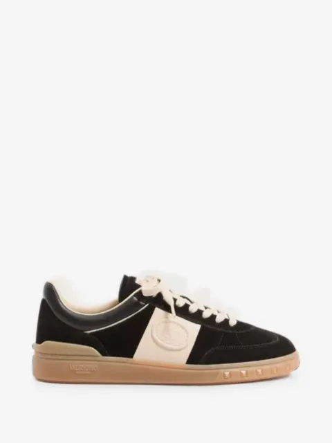 Valentino Garavani Upvillage low top trainers in split leather and calfskin Nappa leather