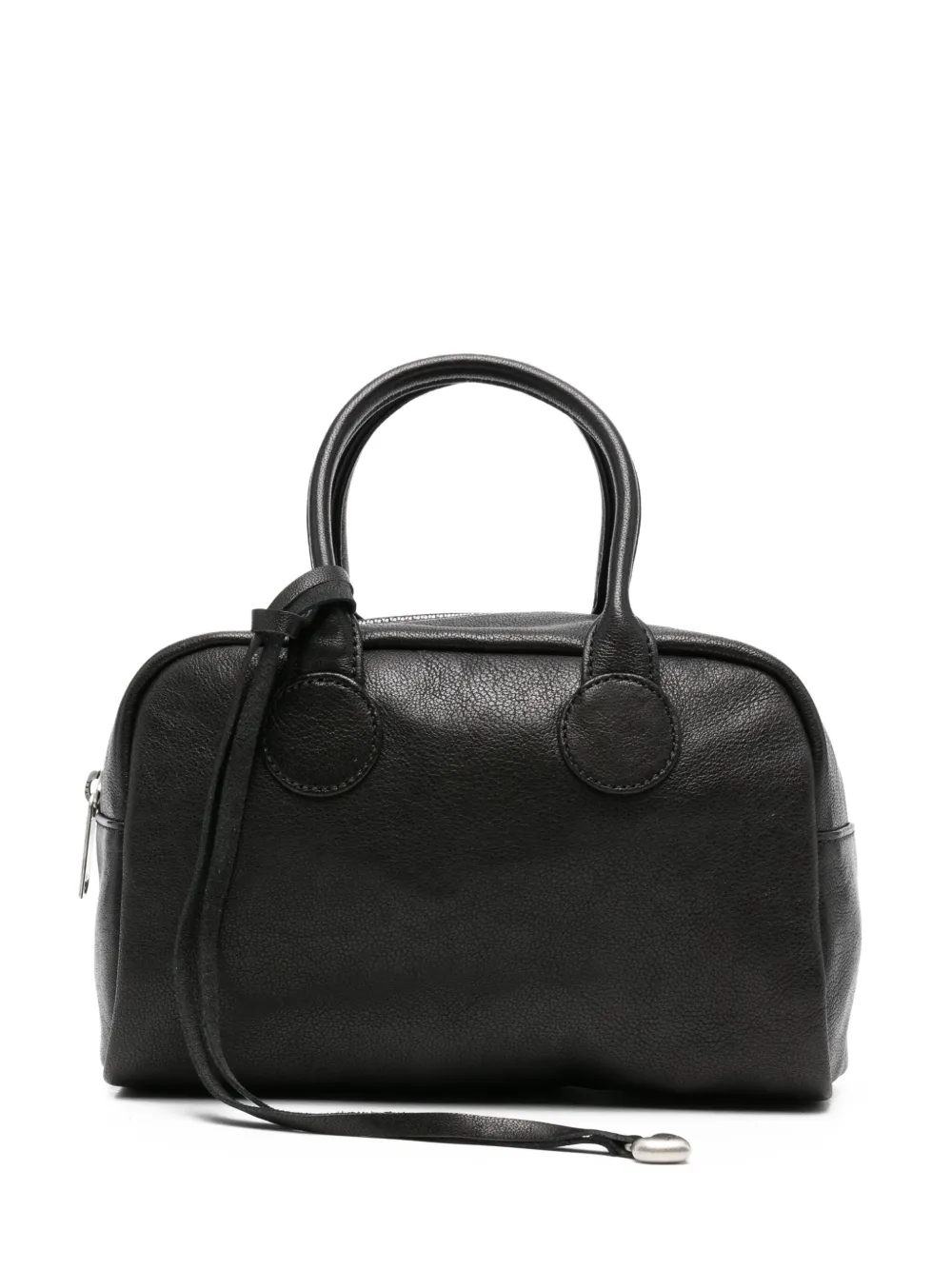top-handle leather shoulder bag