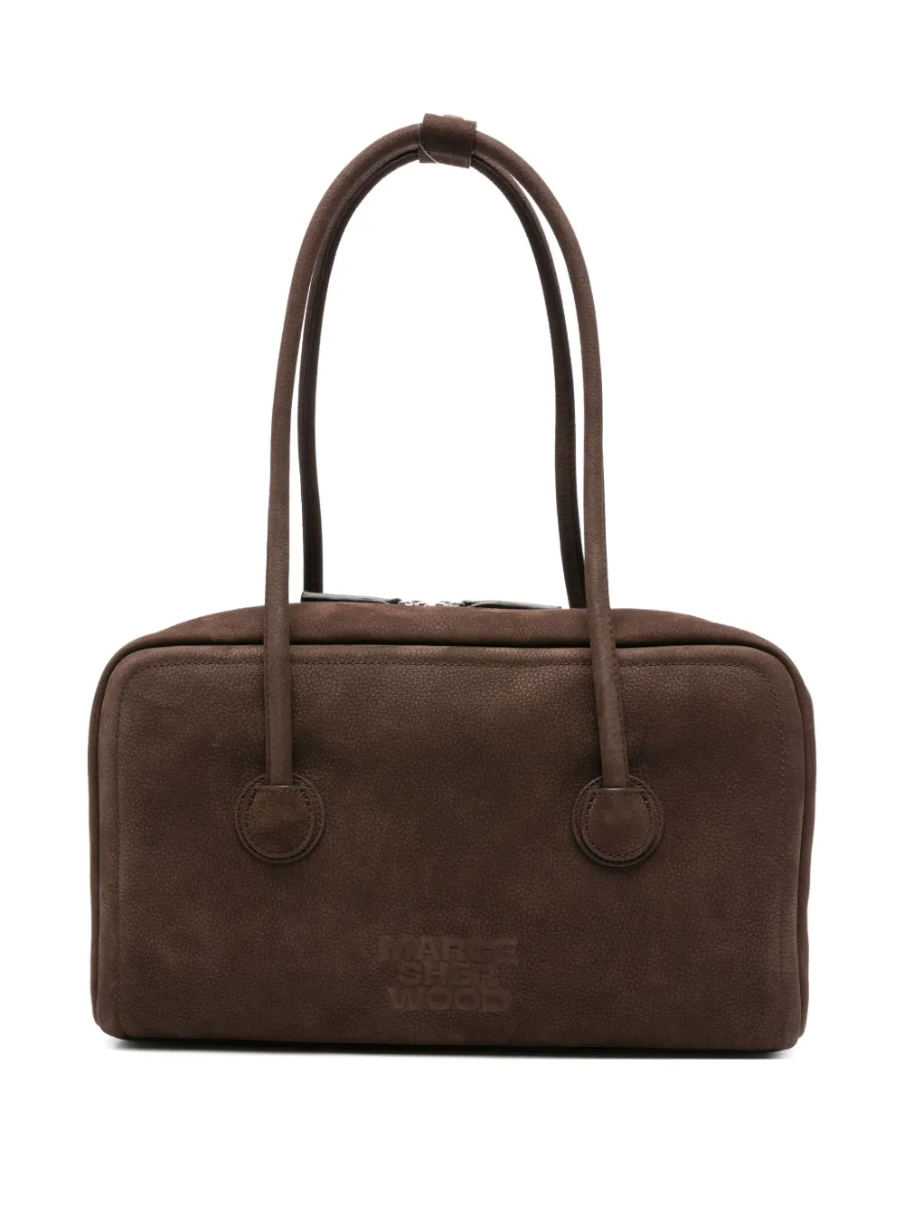 トートバッグ Marge Sherwood calf-suede top handle tote bag Marge Sherwood Calf-suede Top Handle Tote Bag In Brown
