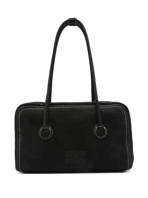 Marge Sherwood top-handle calf-suede shoulder bag