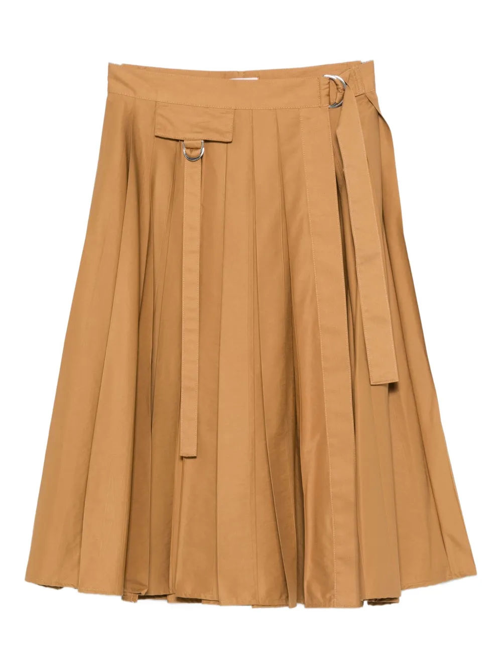 LIU JO pleated midi skirt Bruin