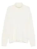 Zanone turtleneck wool sweater - White
