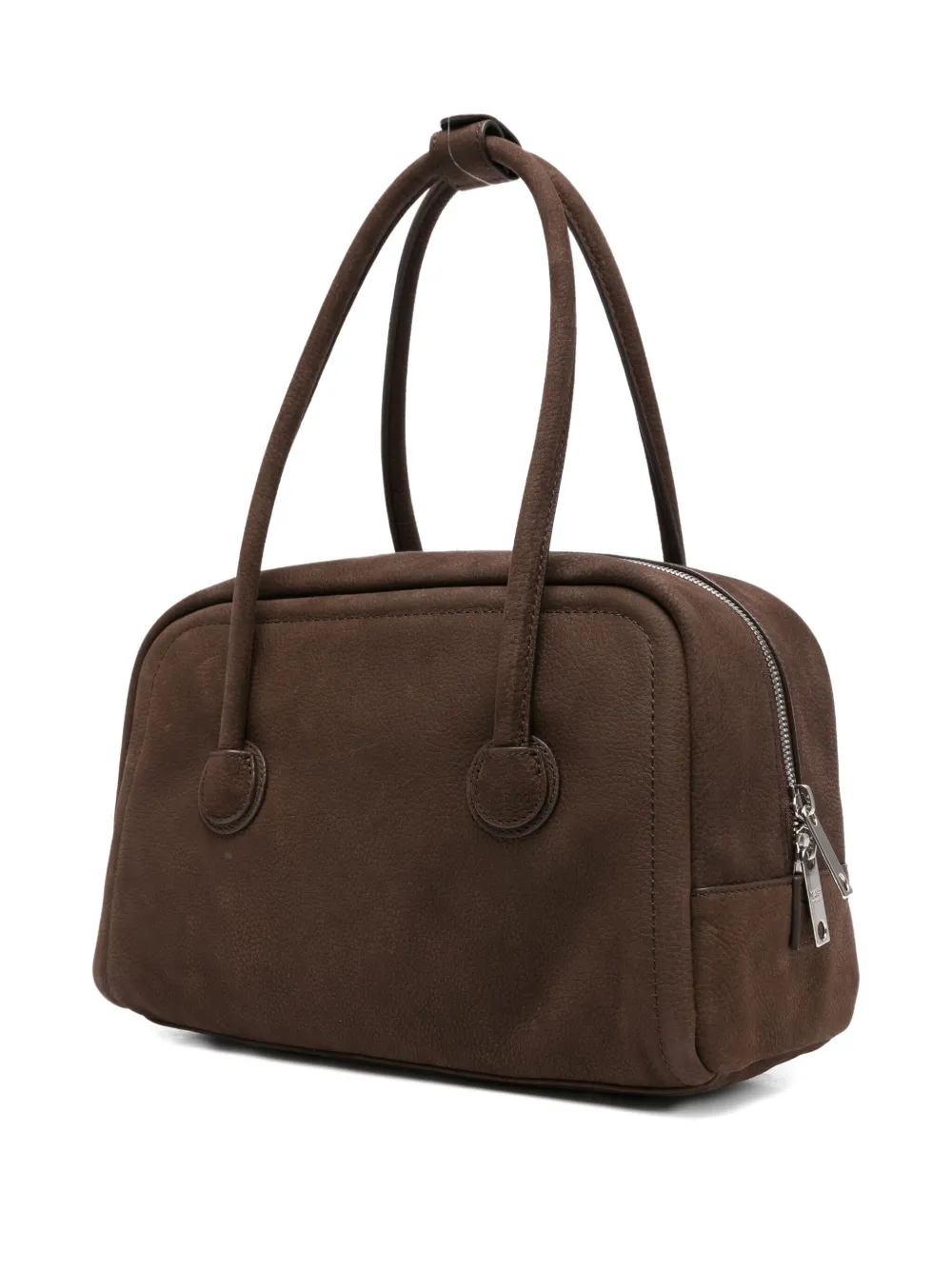 Margesherwood Boston Top-handle Calfskin Shoulder Bag In Brown