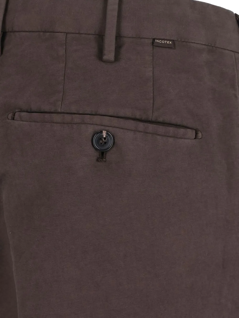 Incotex Geplooide chino Bruin