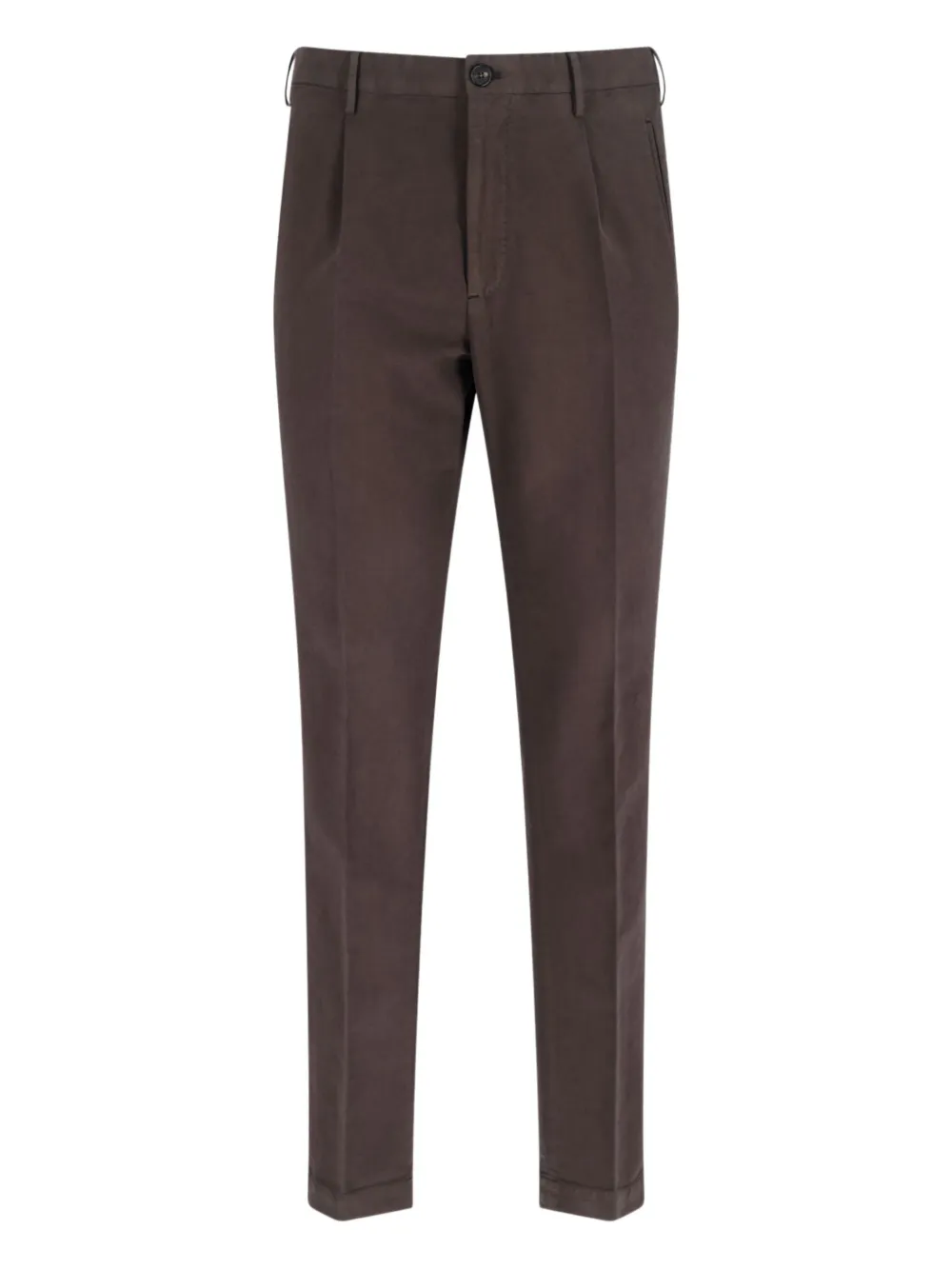 Incotex pleated chino trousers - ブラウン Incotex pleated chino trousers - ブラウン