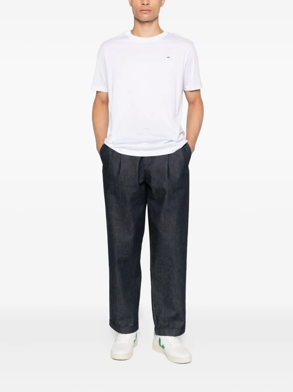 Paul & Shark T-shirt met logodetail Wit