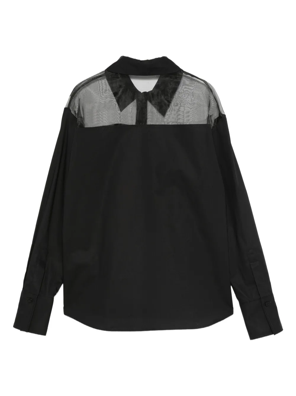 LIU JO Blouse met doorzichtige vlakken - Zwart