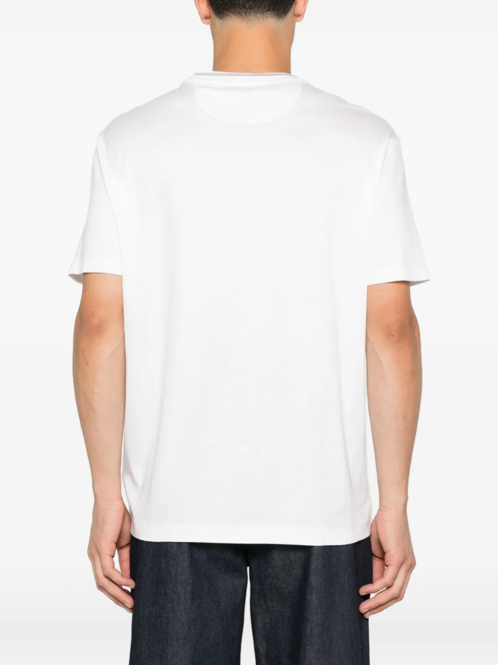 Paul & Shark T-shirt met geborduurd logo Wit