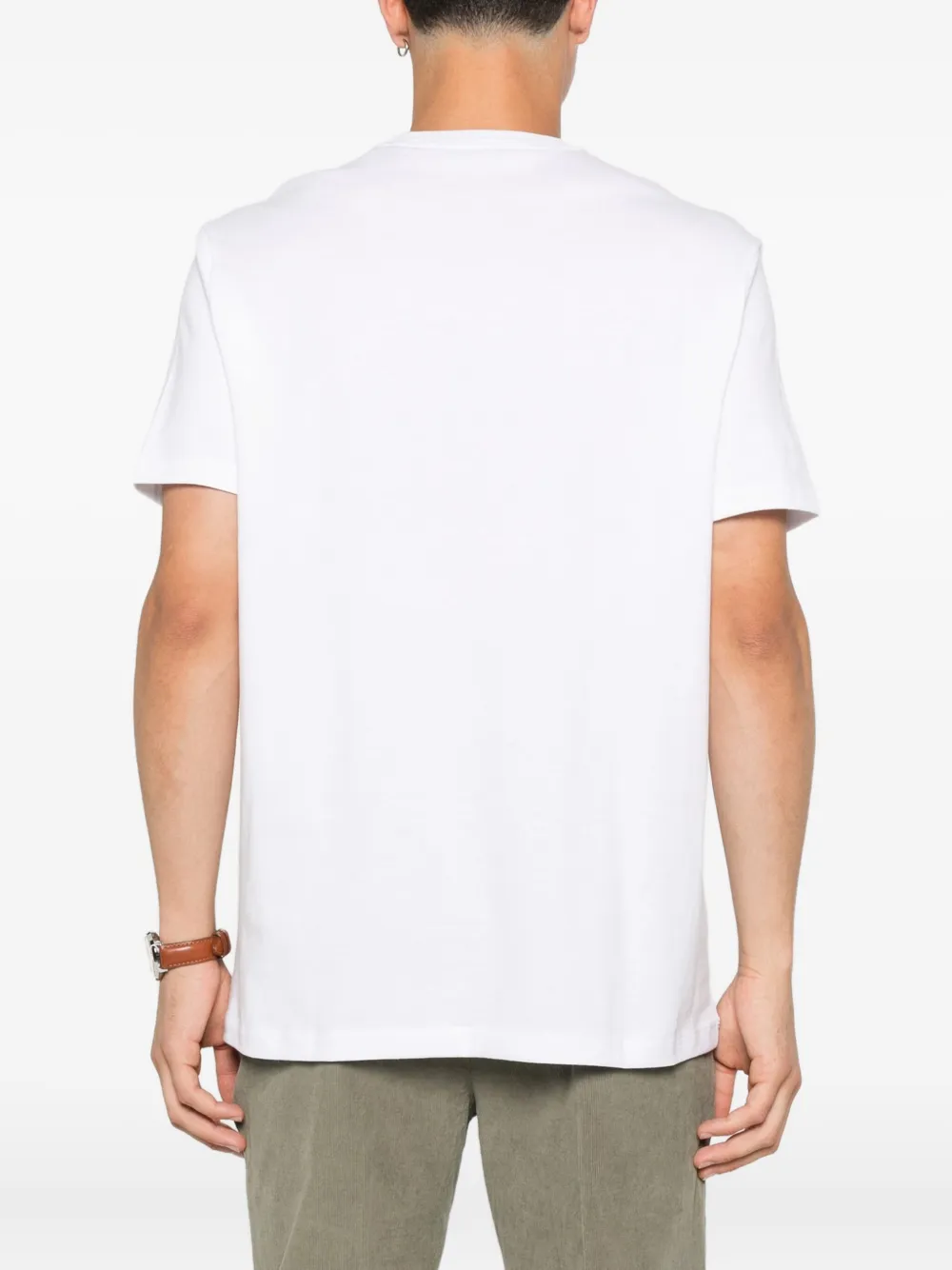 Paul & Shark Katoenen T-shirt met logoprint Wit