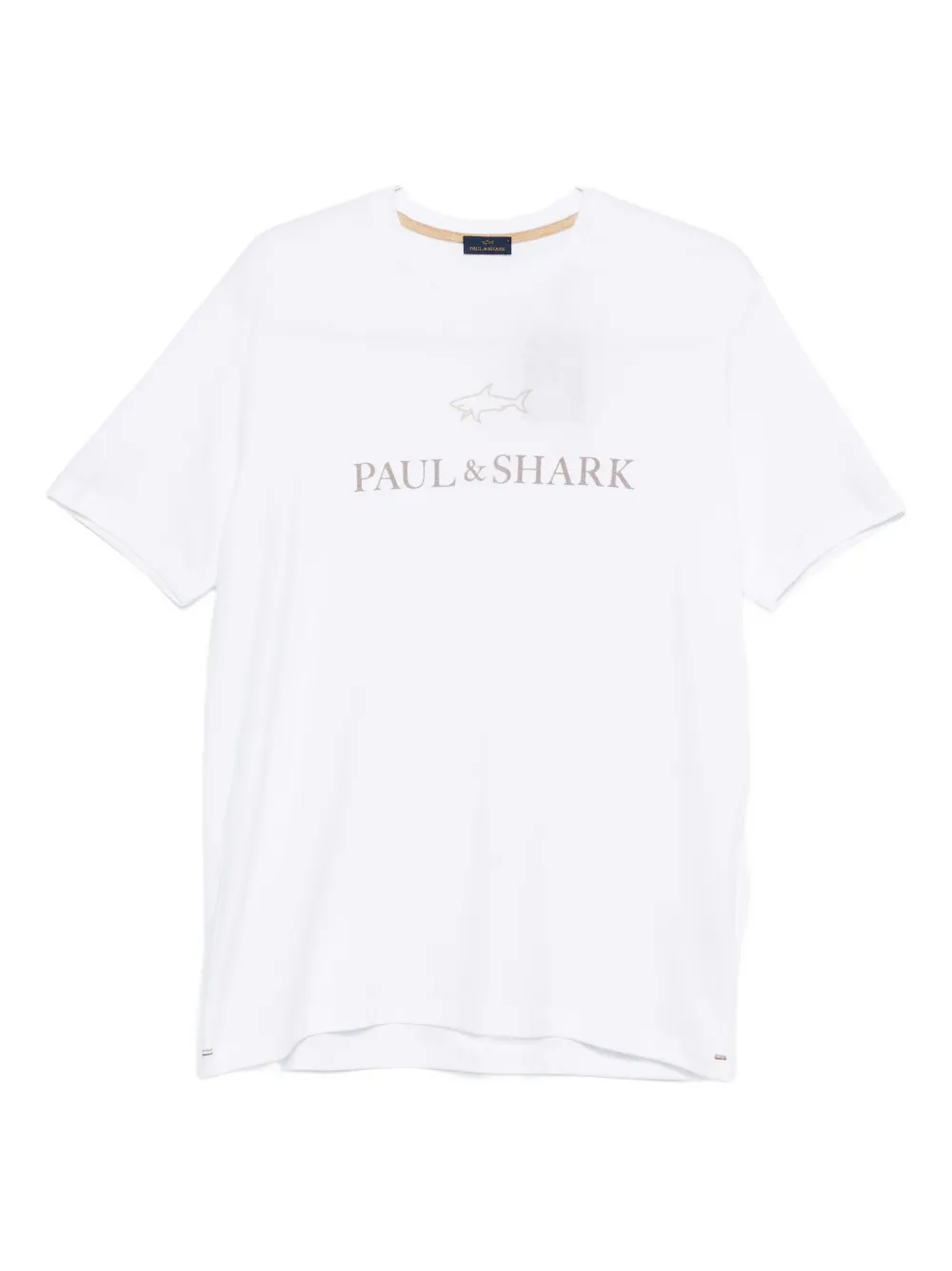 Paul & Shark Logo-print Cotton T-shirt In White