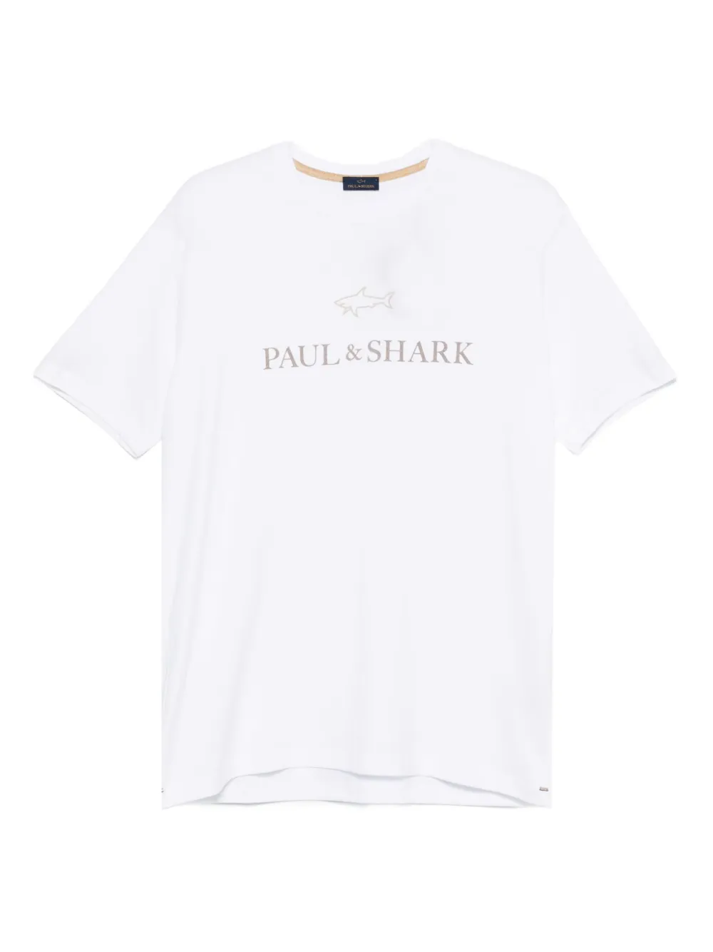 Paul & Shark Katoenen T-shirt met logoprint Wit