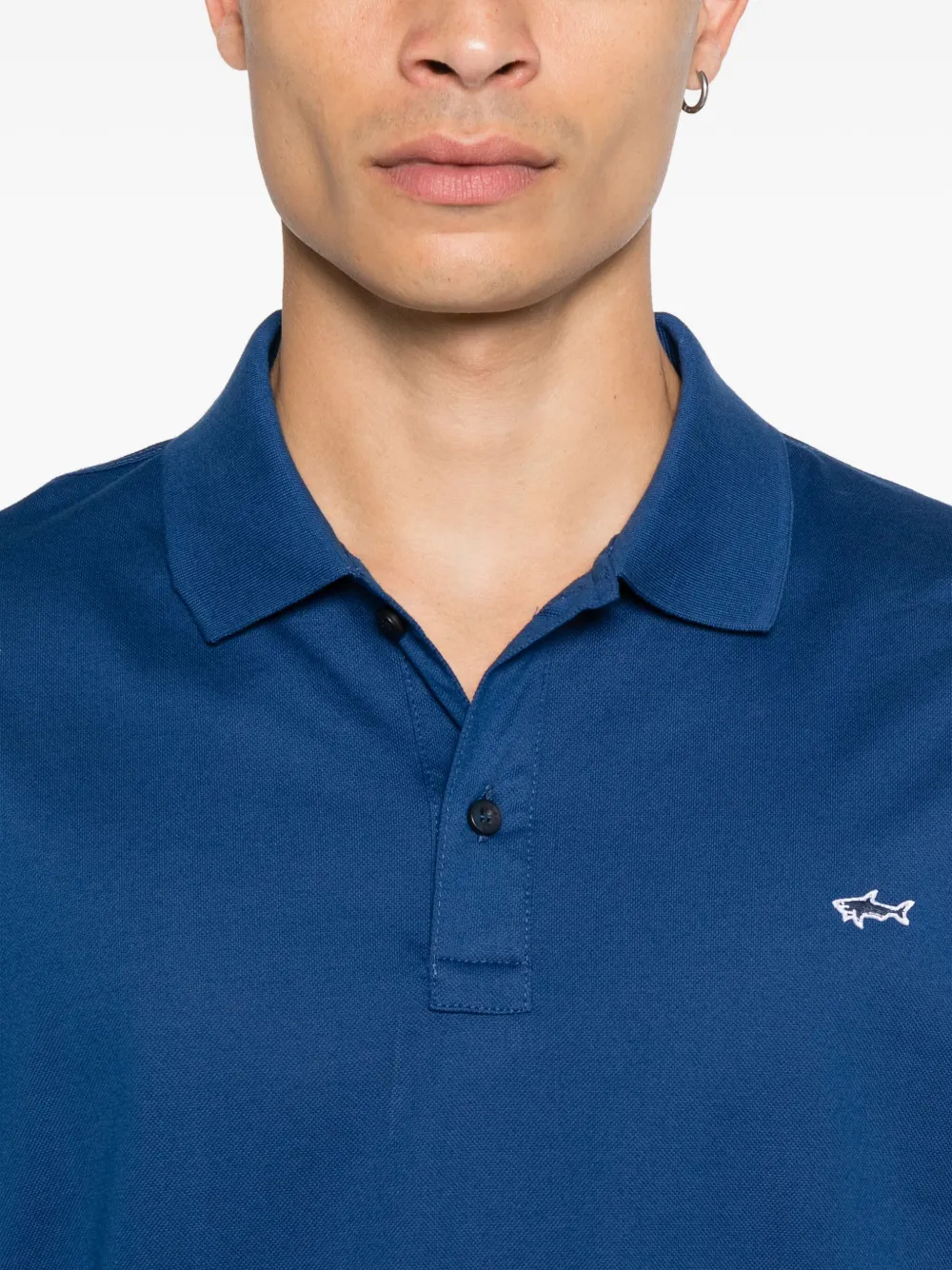 Paul & Shark Poloshirt met geborduurd logo Blauw