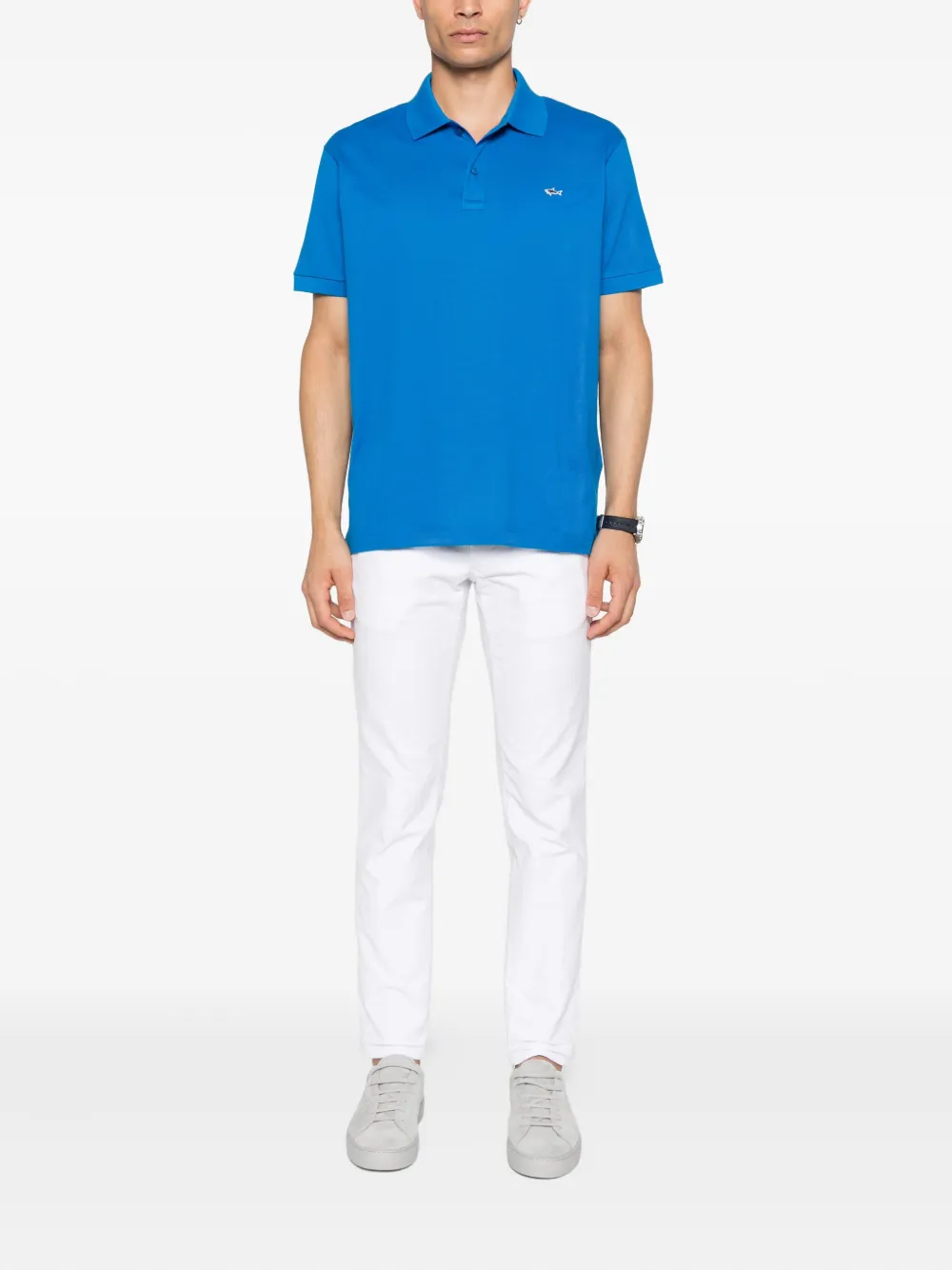 Paul & Shark Katoenen poloshirt Blauw