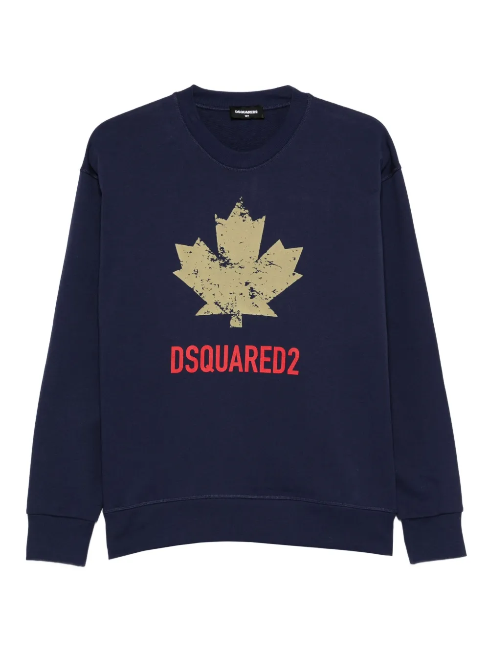 Dsquared2 Maple-leaf Sweatshirt In Blue