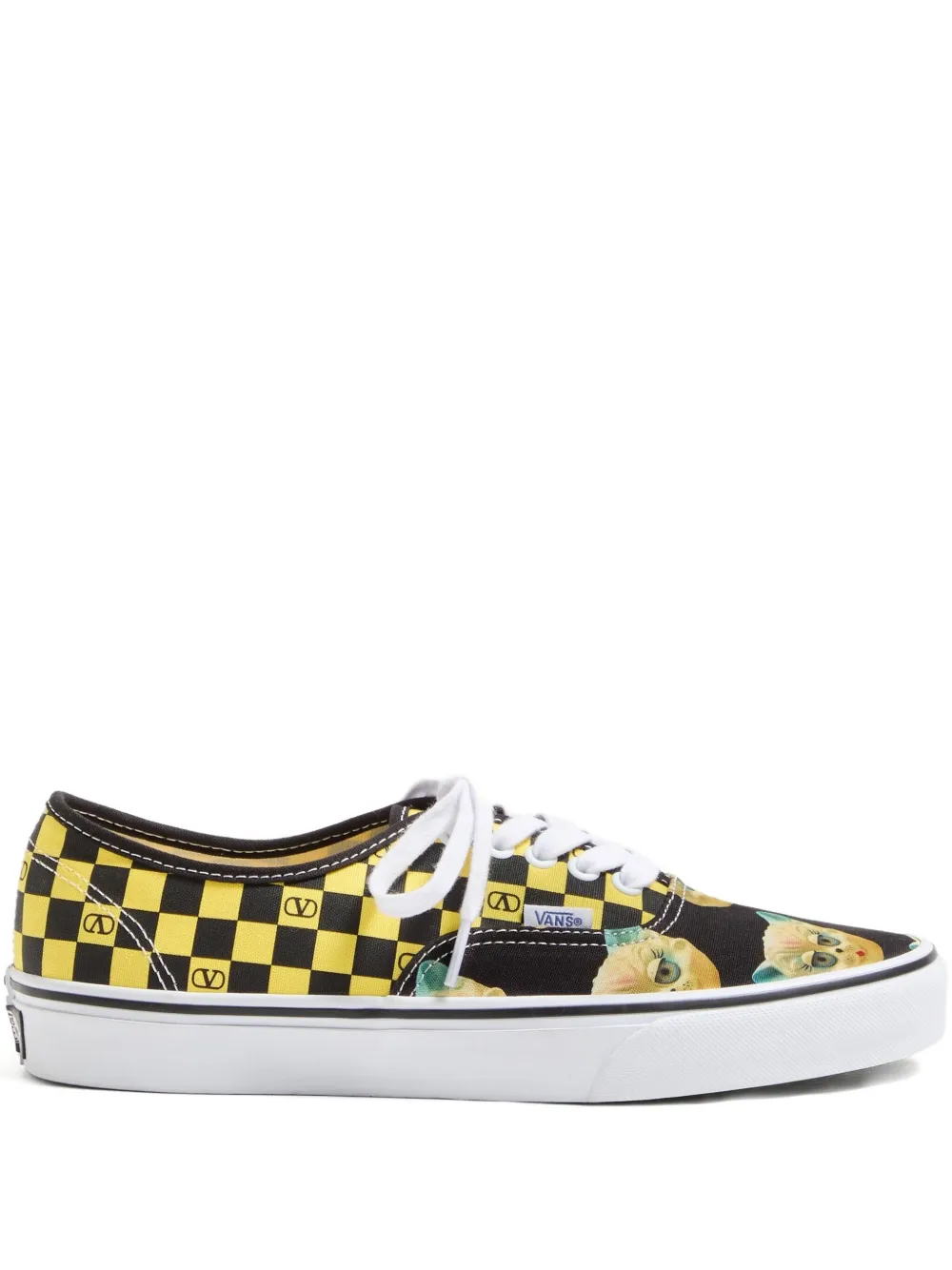 Valentino Garavani x Vans Sneakers VLogo con motivo a quardi e Le Chat de la Maison - Nero