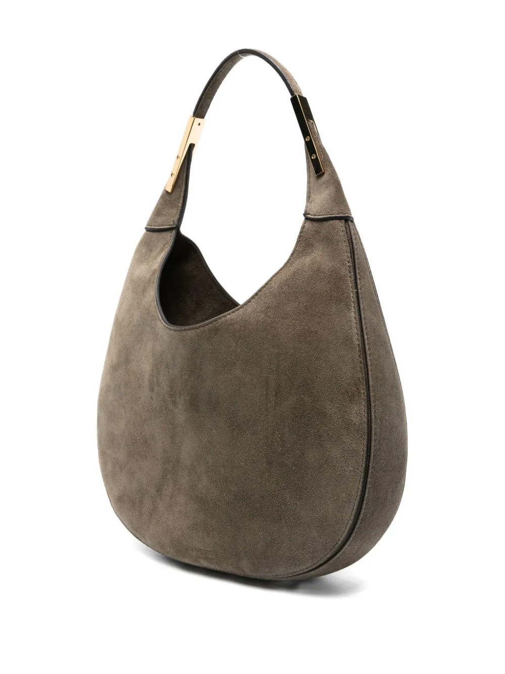 Savette Small Florence Suede Top-handle Shoulder Bag In Green